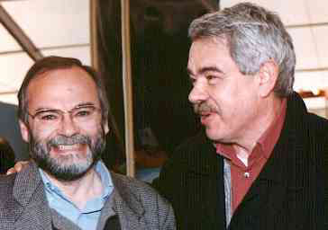 Joan Gaya amb el President de la Generalitat de Catalunya Pasqual Maragall